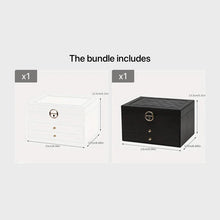 Load image into Gallery viewer, Jewelry Storage Box – Necklace &amp; Earrings Organizer for Gifts
