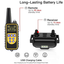 Load image into Gallery viewer, VIP Electric Dog Training Collar Waterproof Dog Bark Collar Pet With Remote Control Rechargeable Anti Barking Device Equipment
