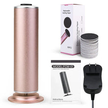 Load image into Gallery viewer, Electric Foot Callus Remover Foot Care File Heels Dead Skin Pedicure Tool Electronic Foot Grinder with 60 Replacement Sandpaper
