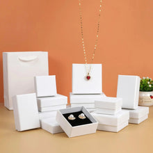 Load image into Gallery viewer, Luxury Jewelry Gift Box Set – White &amp; Dark Green Case
