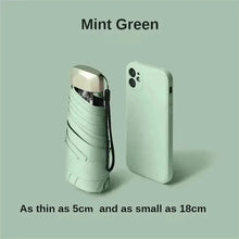 将图片加载到图库查看器，Mini Sun Umbrella – Pocket Folding Rain &amp; UV Protection Parasol
