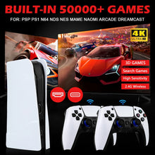 Load image into Gallery viewer, GB5 Video Game Console 256GB/128GB/64G 50000 + Retro Games HD TV Game Box 5 Two Gamepads For PS1/PPSPP/MAME Arcade Gaming Stick
