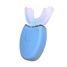 将图片加载到图库查看器，Electric U-Shaped Toothbrush for Adults - Soft-Bristles Teeth Whitening Kit, Oral Care with Auto-Timing &amp; 360° Gum Protection
