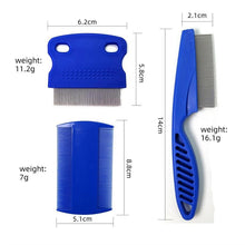 Load image into Gallery viewer, Dog Comb Remove Flea Hair Brush Hair Comb Puppy Cat Comb Dog Brush Multifunction Pet Grooming Dog Brush  Comb Pet Cat Puppy Dog Lice Comb Remover Stainless Steel Fine Teeth Pet Lice Flea Comb

