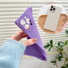 将图片加载到图库查看器，Fashion Candy Color Square Soft Silicone Phone Case For iPhone 13 11 12 Pro Max Bumper Shockproof Cover Square Silicone Camera Case Ultra Thin Lightweight Silky Soft Case Compatible with iPhone
