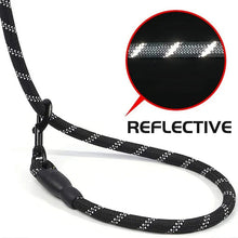 将图片加载到图库查看器，Reflective Dog Leash – Heavy Duty Traction Rope with Padded Handle for Strong Dogs
