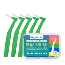 Load image into Gallery viewer, Kingubznis 20pcs  Interdental Brush For Dental Orthodontics Clean Between Teeth Cleaning Tools Soft Mini Brush With Dust Cover

