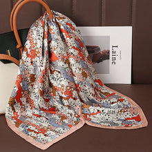 Load image into Gallery viewer, Luxury Satin Silk Square Scarf – Shawl, Hijab &amp; Fashion Wrap 2023
