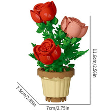 Load image into Gallery viewer, Building block flower potted plant assembly toy decoration micro particle plant potted plant children's toy gift
