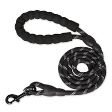 将图片加载到图库查看器，Reflective Dog Leash – Heavy Duty Traction Rope with Padded Handle for Strong Dogs

