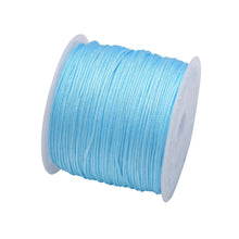 Load image into Gallery viewer, 50 Yards 0.8mm Braided Nylon Cord – Durable Satin String for Jewelry Making, Beading, Macrame, Chinese Knot &amp; DIY Crafts
