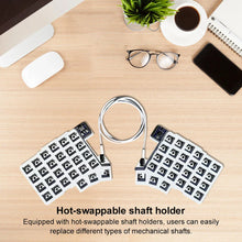 Load image into Gallery viewer, Split Keyboard Wired Ergonomics Keyboard Hot Swap Split-layout Keyboard Support QMK/VIAL Customized PC Gamer Accessories
