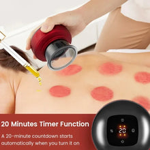 Load image into Gallery viewer, High Quality Body Scraping Massage Smart Electric Vacuum Cupping Heating Suction Cup Device Back Neck Arm Massger
