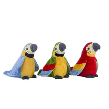 Load image into Gallery viewer, Talking Macaw Parrot Plush – Repeat &amp; Speak Electronic Stuffed Toy
