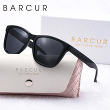 将图片加载到图库查看器，BARCUR Fashion Energetic Polarized Sunglasses for Women – Transparent Lightweight PC Frame Oval UV400 Protection Ladies Holiday Sun Glasses with Stylish Mirror Lens and Elegant White Gift Box – Perfect for Travel Beach &amp; Summer Outings
