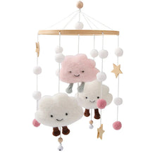 Load image into Gallery viewer, Baby Wooden Bed Bell Cartoon Rabbit Mobile
