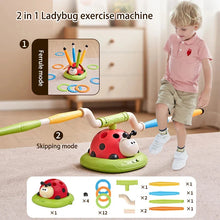 Load image into Gallery viewer, Ladybug Sport Entertainment Game Toy Multifunction Rope Skipping Machine Ferrule Jump Rocket Launcher Outdoor Educational
