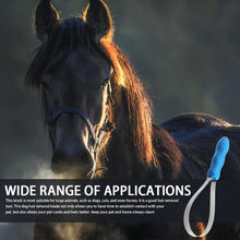 Load image into Gallery viewer, Pet Dog Horse Metal Sweat Scraper Shedding Blade Brush Grooming Hair Care Tool Horse Grooming Tool Cleaning Pet Products

