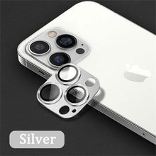 Load image into Gallery viewer, Camera Lens Metal Protector Glass For iPhone 14 Pro 13Pro 13 12 Pro Max Plus Full Cover Lens Protective Cap For iPhone 13 14Pro Tempered Glass Lens Film Metal Camera Screen Protection HD Clear Lens Protector
