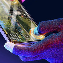 将图片加载到图库查看器，Game Playing Glove Highly Sensitive Gaming Finger Sleeves Anti-Sweat Breathable Keep Warm Compatible for E-Sports 1 Pair
