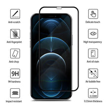 将图片加载到图库查看器，4Pcs Full Cover Screen Protector For iPhone 14 11 12 13 Pro Max Protective Glass For iPhone X XR XS Max 6 7 8 Plus Tempered Film Screen Protector Tempered Glass Compatible With iPhone
