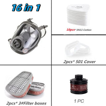 将图片加载到图库查看器，6800 Full Face Safety Work Gas Masks Survival Nuclear and Chemical with 40mm Activated Carbon Filter &amp; Anti-Fog Design
