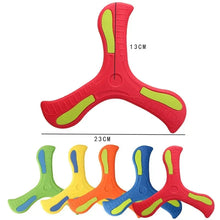 Load image into Gallery viewer, Children Outdoor Sport Flying Disc Soft EVA Touching Boomerang Return Dart Hand Throw Spinner Parent-Child Interactive Game Toys
