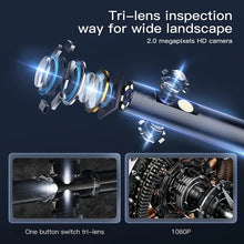 Load image into Gallery viewer, 1080P 8mm Triple &amp; Dual Lens Handheld Endoscope Camera with 5 "IPS LCD WiFi Inspection Camera For Car Sewer Inspection With Case
