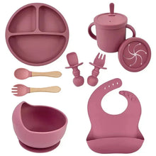Load image into Gallery viewer, Food Grade Silicone Baby Feeding Dish Set

