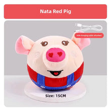 Load image into Gallery viewer, Interactive Electric Plush Jumping Ball - USB Rechargeable Dog Training Toy with Music
