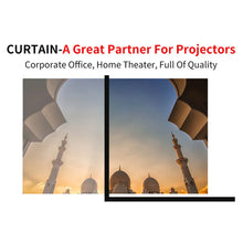 将图片加载到图库查看器，16:9 Portable Projector Screen Simple Projector Curtain 72/84/100/120/150 inch HD Display Screen Home Cinema Theater Movie Home
