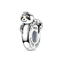 将图片加载到图库查看器，100% 925 Sterling Silver Rainbow Zircon Butterfly Dragon Silicone Stopper Charms - Colorful Beads for DIY Bracelets, Customizable Jewelry for All Occasions
