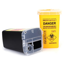 Load image into Gallery viewer, 1L Plastic Tattoo Medical Supplies Container Waste Box Disposable Needle Tips Recycling Buckets Collection Tattoos Accessories
