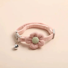 Load image into Gallery viewer, Adjustable Flower Cat Collar with Bell – Cute Breakaway Pet Collar for Kittens &amp; Small Dogs
