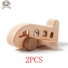 Load image into Gallery viewer, Wooden Train Birthday Toy Montessori Baby Learning
