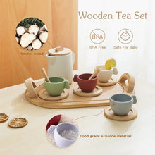 Load image into Gallery viewer, Wooden Montessori Teapot Tea Set – Pretend Play Toy
