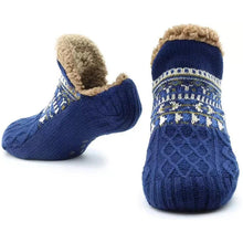 将图片加载到图库查看器，Thermal Mens Fluffy Slipper Socks Winter Warm Women Short Cotton Thickened Home Sleeping Soft Non Slip Grip Fuzzy Floor Socks
