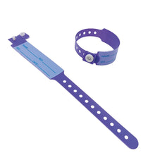 Load image into Gallery viewer, 100pcs Waterproof Soft PVC Medical Wristbands Writable Patient Identification Bracelets  Vinyl Band for Healthcare
