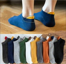 Load image into Gallery viewer, 10PCS Men’s Mid-Calf Cotton Socks – Solid Color, Versatile for All Seasons
