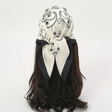 Load image into Gallery viewer, Luxury Satin Silk Square Scarf – Shawl, Hijab &amp; Fashion Wrap 2023
