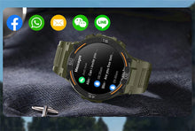Load image into Gallery viewer, Smartwatch Military Men 360*360 HD Screen Flashlight Health Monitoring Waterproof Heart Rate BT Call Smart Watch For Android IOS
