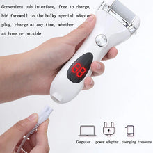 将图片加载到图库查看器，Electric Foot File Grinder Dead Dry Skin Callus Remover Rechargeable Feet Pedicure Tool Foot Care Tools for Hard Cracked Clean01
