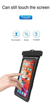 Load image into Gallery viewer, Universal Waterproof Phone Case Swim Bag For iPhone 11 13 Pro Max Water Sports Beach Pool Cover Universal Waterproof Phone Case  Waterproof Phone Pouch for iPhone
