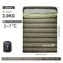 将图片加载到图库查看器，BSWOLF 2 Person Camping Sleeping Bag Four Seasons Portable Winter Sleeping Bag for Outdoor Camp Travel Hiking

