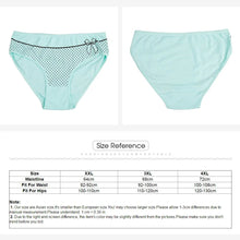 Load image into Gallery viewer, FUNCILAC Women's cotton briefs sexy print Ladies panties big size mid-rise women underwear cotton crotch 2XL 3XL 4XL 6 Pcs/set
