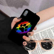 Load image into Gallery viewer, Dog Paw Phone Case For Iphone 11 12 13 Mini Pro Max 8 7 6 6s Plus X 5 S Se 2020 Xr Xs 10 Case Paw Print Heart Pet Lovers
