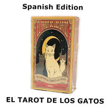 将图片加载到图库查看器，El Tarot de los Gatos – 78-Card Spanish Divination &amp; Board Game Deck
