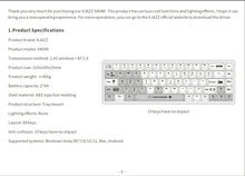 Load image into Gallery viewer, AJAZZ AK680 Mechanical Keyboard ABS Keycap 68 Keys Wired Wireless Bluetooth Gamer Keyboard Hot Swap Custom Gasket for Pc Laptop
