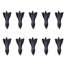 Load image into Gallery viewer, 10Pcs Universal PU Rear Roof Shark Fins Spoiler Wing Kit Car Roof Spoiler Bumper Spoiler Shark Fin Diffuser Vortex Generator
