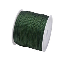 Load image into Gallery viewer, 50 Yards 0.8mm Braided Nylon Cord – Durable Satin String for Jewelry Making, Beading, Macrame, Chinese Knot &amp; DIY Crafts
